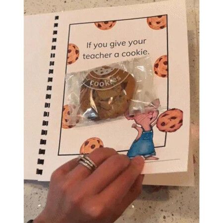 If You Give Your Teacher a Cookie Book, Teacher Appreciation Gift Book, Teacher Gift Card Book,Creative and Thoughtful Gift for Teacher