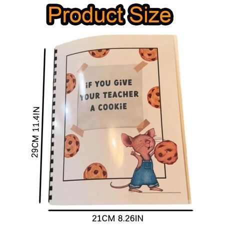 If You Give Your Teacher a Cookie Book, Teacher Appreciation Gift Book, Teacher Gift Card Book,Creative and Thoughtful Gift for Teacher