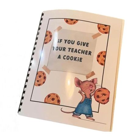 If You Give Your Teacher a Cookie Book, Teacher Appreciation Gift Book, Teacher Gift Card Book,Creative and Thoughtful Gift for Teacher