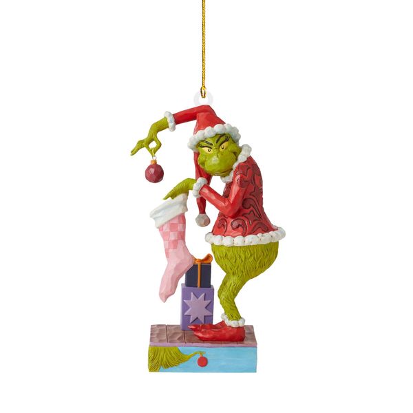 20pcs Christmas Tree Grinch Acrylic Pendant  Funny Green Accessories Christmas Pendants Hanging