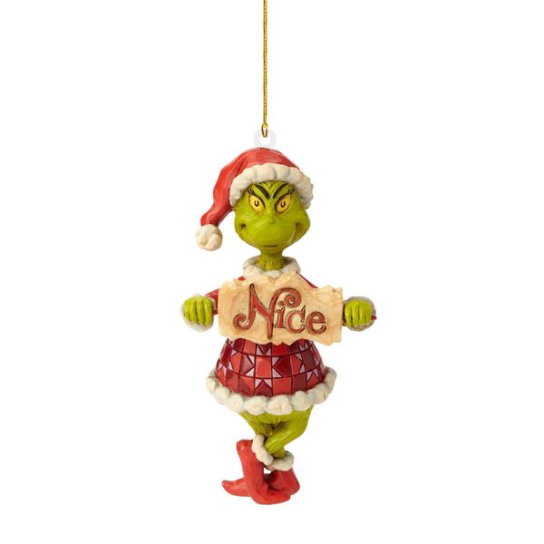 20pcs Christmas Tree Grinch Acrylic Pendant  Funny Green Accessories Christmas Pendants Hanging