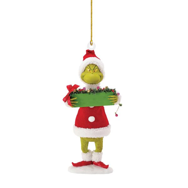 20pcs Christmas Tree Grinch Acrylic Pendant  Funny Green Accessories Christmas Pendants Hanging