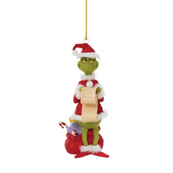 20pcs Christmas Tree Grinch Acrylic Pendant  Funny Green Accessories Christmas Pendants Hanging