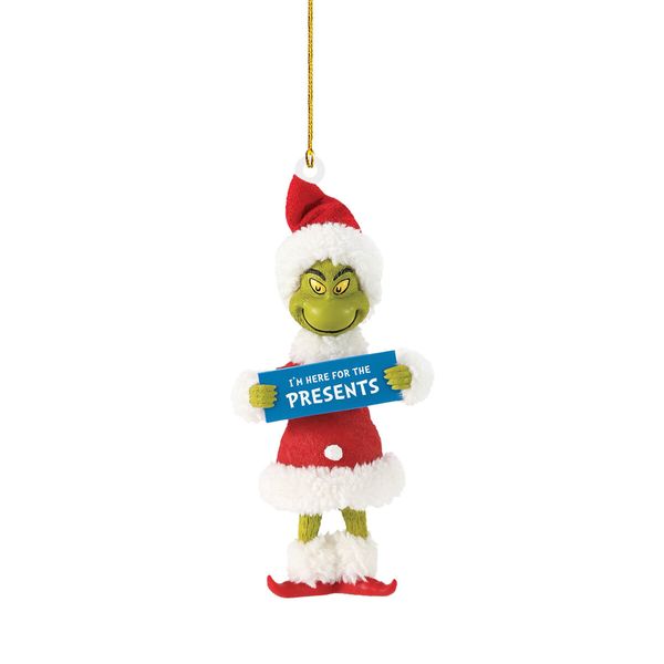 20pcs Christmas Tree Grinch Acrylic Pendant  Funny Green Accessories Christmas Pendants Hanging