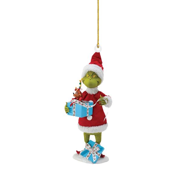 20pcs Christmas Tree Grinch Acrylic Pendant  Funny Green Accessories Christmas Pendants Hanging