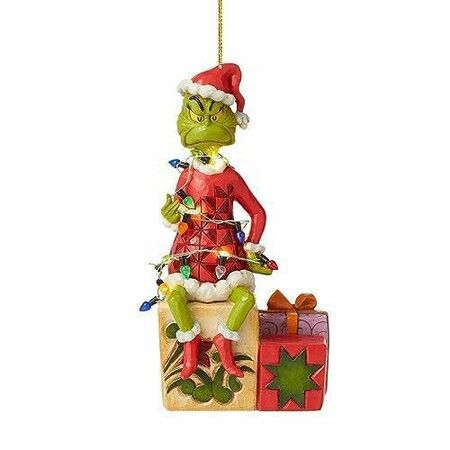 16pcs Christmas Tree Grinch Acrylic Pendant  Funny Green Accessories Christmas Pendants Hanging