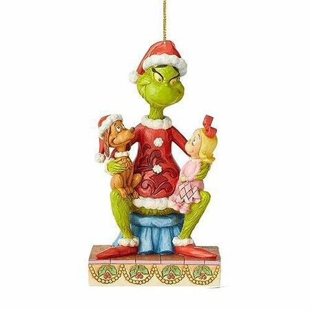 16pcs Christmas Tree Grinch Acrylic Pendant  Funny Green Accessories Christmas Pendants Hanging