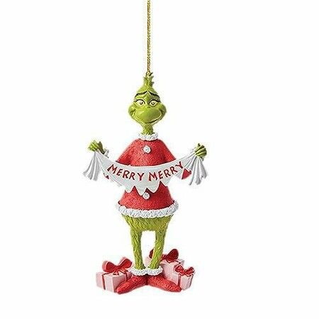 16pcs Christmas Tree Grinch Acrylic Pendant  Funny Green Accessories Christmas Pendants Hanging