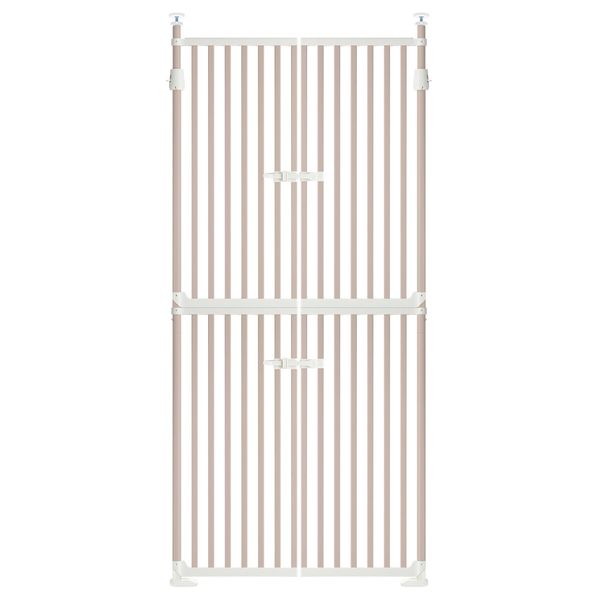 Retractable Safety Gate Pet Dog Cat Security Stair Barrier Extra Tall Fence Enclosure Guard Kitchen Doorway Fencing 190 to 250cm