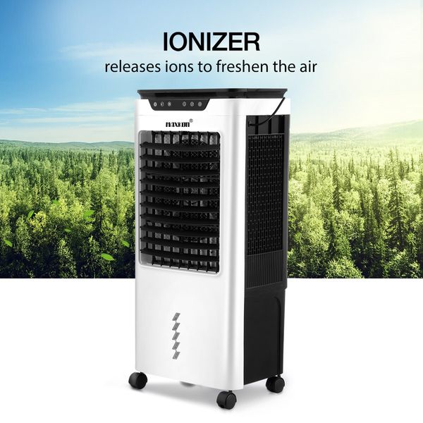 Maxkon 3 In 1 Evaporative Air Cooler Portable Cooling Fan Purifier Humidifier 36L Remote Control Swamp Home Commercial Industrial Ionizer Conditioner