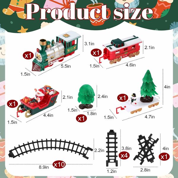 Christmas Village Set Battery Operated Christmas Tree Decoration Train Set