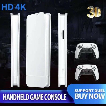 20000+ Games Retro Console 64G 4K Retro Handheld Video Game Console Wireless Gamepads 23+ Simulators Game Stick