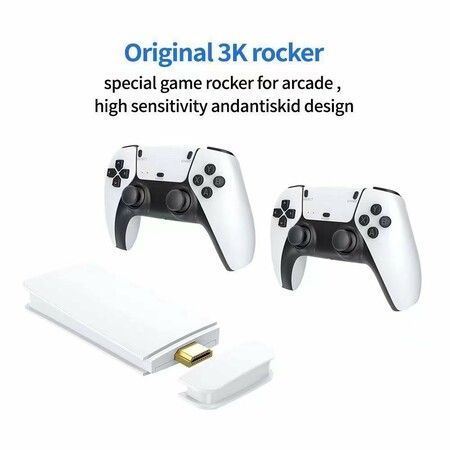 20000+ Games Retro Console 64G 4K Retro Handheld Video Game Console Wireless Gamepads 23+ Simulators Game Stick