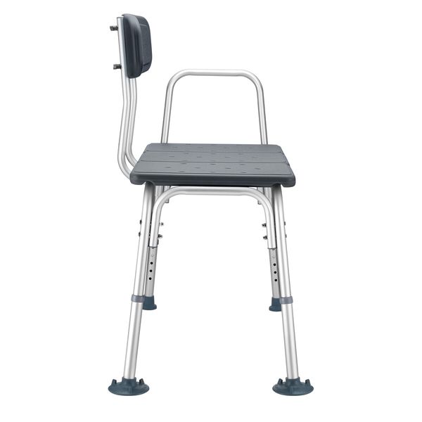 Shower Chair Bath Seat Armrest Backrest Adjustable Bathtub Medical Transfer Bench Bathroom Elderly Disability Mobility Aid Safe Bar 150kg