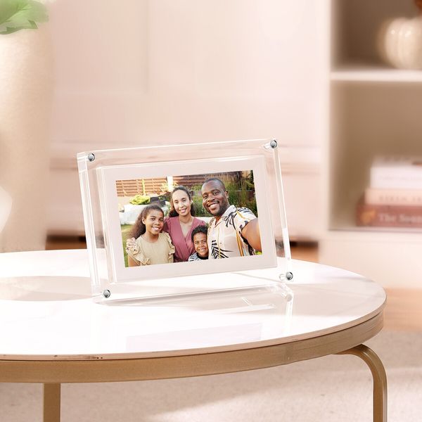 7 inch WiFi Digital Picture Frame, Smart Digital Photo Frame 1024x600 HD IPS Touchscreen, 8GB Memory, Auto Rotate