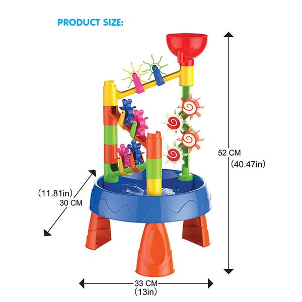 Sand And Water Play Table Sandpit Table For Kids Children Play Table Beach Toy Set For Beach Summer Indoor And Outdoor Use