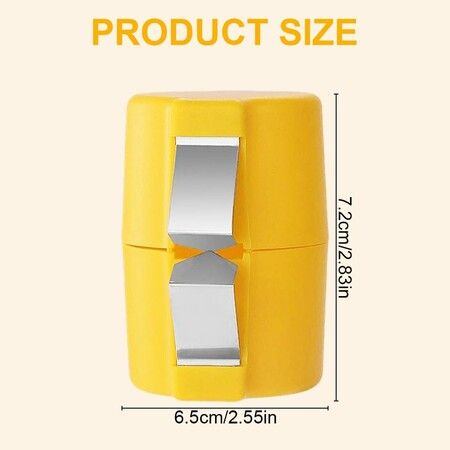 Egg Shell Opener,New Egg Cracker Tool,Hard Boiled Egg Peeler Egg Cube Egg Separator Handheld,Stainless Steel Eggshell Breaker Egg Shell Cutter Kitchen Gadgets (Orange)