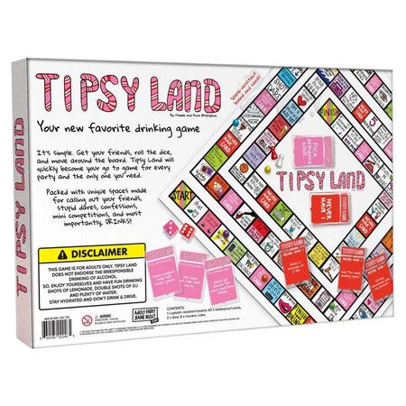 Tipsy Land Bachelorette Edition Your New Favorite Party Board GameCalling Out Friends, Silly Dares & Confessions Party game