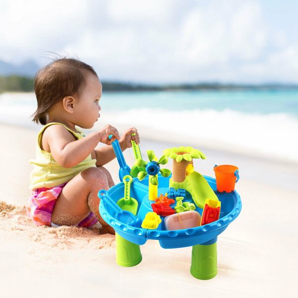 Kids Sand And Water Table Toys Beach Play Set for Beach Summer Indoor And Outdoor Use,Shower Toy,Sandbox,Birthday Gift