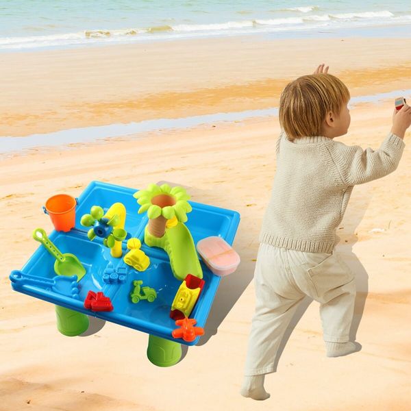 Kids Sand And Water Table Toys Beach Play Set for Beach Summer Indoor And Outdoor Use,Shower Toy,Sandbox,Birthday Gift