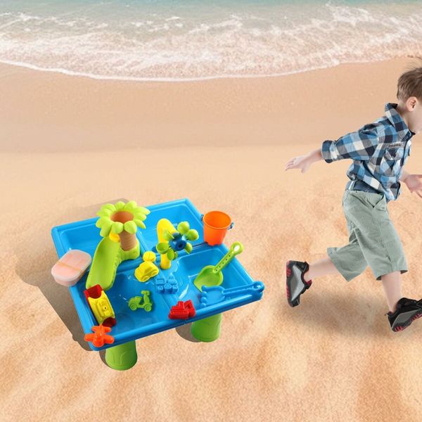 Kids Sand And Water Table Toys Beach Play Set for Beach Summer Indoor And Outdoor Use,Shower Toy,Sandbox,Birthday Gift