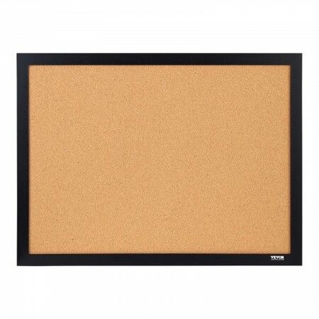 Cork Board Bulletin Board 24" x 18" with MDF Sticker Frame Wall Mounted