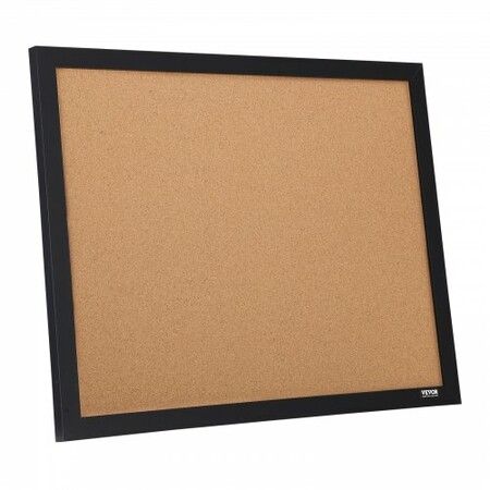 Cork Board Bulletin Board 24" x 18" with MDF Sticker Frame Wall Mounted