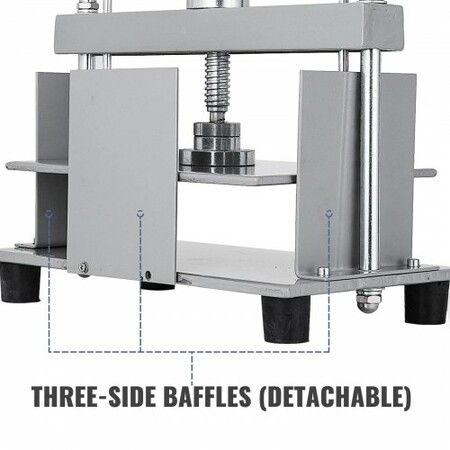 Manual Paper Press Machine, 12x8.6 inch for A4 Sized Papers Flatting Machine, 10cm Thickness Steel Frame Manual Flat Paper Press Machine, Papermaking Book Press