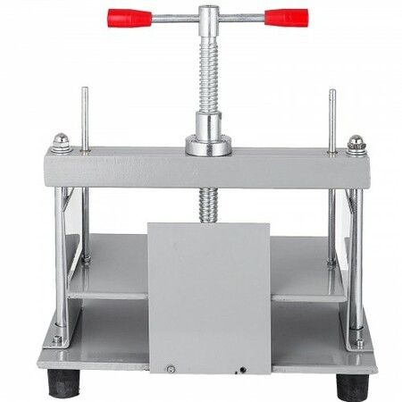 Manual Paper Press Machine, 12x8.6 inch for A4 Sized Papers Flatting Machine, 10cm Thickness Steel Frame Manual Flat Paper Press Machine, Papermaking Book Press