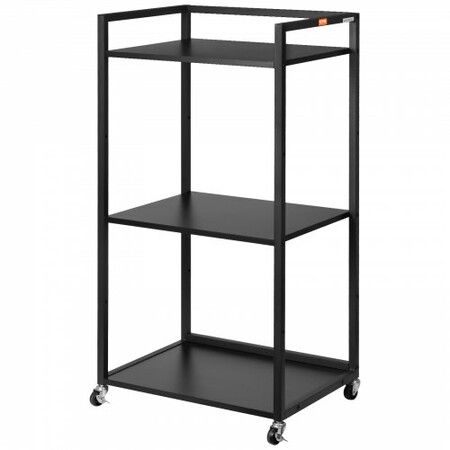 Printer Stand 3-Tier Rolling Printer Cart with Wheels and Storage Shelves