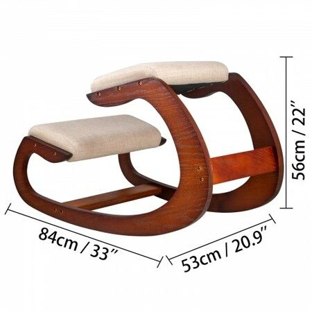 Ergonomic Kneeling Chair Wooden Neck Relief Relieve Fatigue Wood Stool