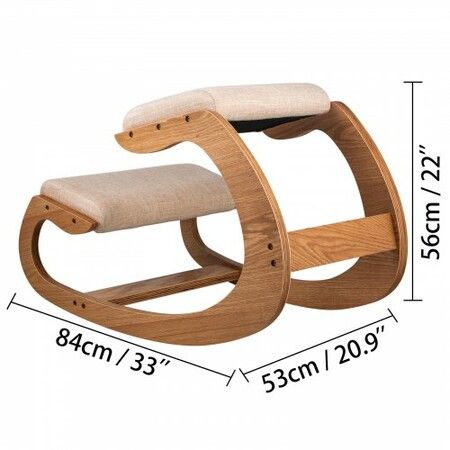 Ergonomic Kneeling Chair Heavy Duty Better Posture Kneeling Stool Office Chair Home for Body Shaping Relieveing Stress Meditation Desk Computer Kneeling Stool Chair