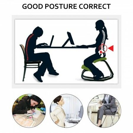 Ergonomic Kneeling Chair Heavy Duty Better Posture Kneeling Stool Office Chair Home for Body Shaping Relieveing Stress Meditation Desk Computer Kneeling Stool Chair