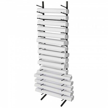 Blueprint Storage Rack Vertical Hanging Poster Display Rack 16-Tier