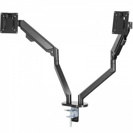 Dual Monitor Mount, Supports 13"-35"锛?30-889 mm锛塖creens, Fully Adjustable Gas Spring Monitor Arm, Holds up to 12 kg per Arm, Computer Stand Holder with C-Clamp/Grommet Mounting Base, VESA Mount Bracket