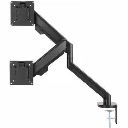 Dual Monitor Mount, Supports 13"-35"锛?30-889 mm锛塖creens, Fully Adjustable Gas Spring Monitor Arm, Holds up to 12 kg per Arm, Computer Stand Holder with C-Clamp/Grommet Mounting Base, VESA Mount Bracket