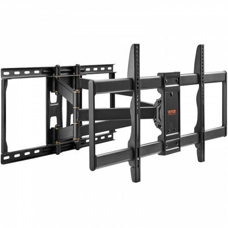 Full Motion TV Mount Fits for Most 37-90 inch TVs, Swivel Tilt Horizontal Adjustment TV Wall Mount Bracket with 4 Articulating Arms, Max VESA 600x400mm, Holds up to 165 lbs