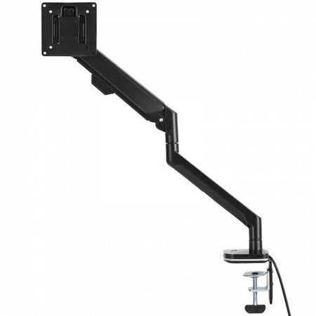 Single Monitor Mount, Supports 13"-35"锛?30-889 mm锛塖creen, Fully Adjustable Gas Spring Monitor Arm, Holds up to 12 kg, Computer Monitor Stand Holder with C-Clamp/Grommet Mounting Base, VESA Mount Bracket