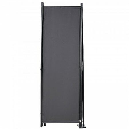 Room Divider 4-Panel Folding Privacy Screen 88×67.5inch Dark Gray