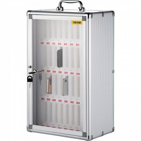 Cell Phones Storage Cabinet Clear Pocket Chart Storage Locker Box 36 Slots