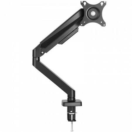 Single Monitor Mount, Supports  13"-32" (330-813 mm) Screen, Fully Adjustable Gas Spring Monitor Arm, Hold up to 9.1 kg, Computer Monitor Stand Holder with C-Clamp/Grommet Mounting Base, VESA Mount Bracket