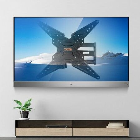 Full Motion TV Mount Fits for Most 26-55 inch TVs, Swivel Tilt Horizontal Adjustment TV Wall Mount Bracket with Articulating Arm, Max VESA 400x400mm , Holds up to 99 lbs