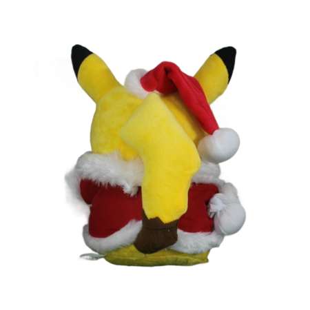 Pokemon  25cm Christmas Pikachu Plush with Santa Hat Accessory  Quality Soft Stuffed Animal Toy