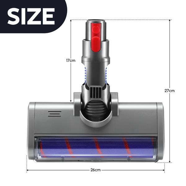 Cordless Vacuum Cleaner Head Floor Turbo Roller Brush Replacement Cleaning Machine Tool Attachment for Dyson V7 V8 V10 V11 V15