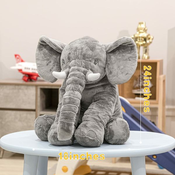 60cm Elephant Stuffed  Plush Toys Chirstmas Short-pile plush Birthday Valentines Kids Gift