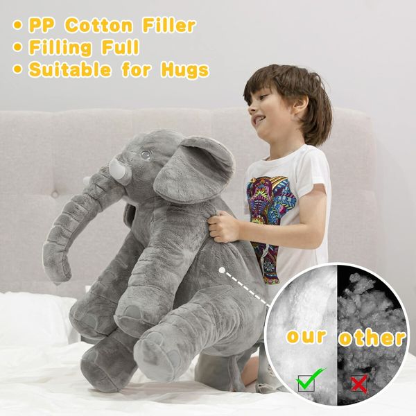 60cm Elephant Stuffed  Plush Toys Chirstmas Short-pile plush Birthday Valentines Kids Gift