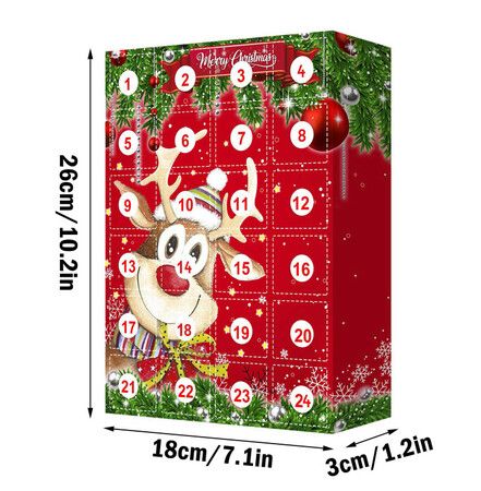 Grinch Advent Calendar Christmas Surprises 24 Days of Collectible for Kids Teens Christmas Vacation Gifts Christmas Decorations