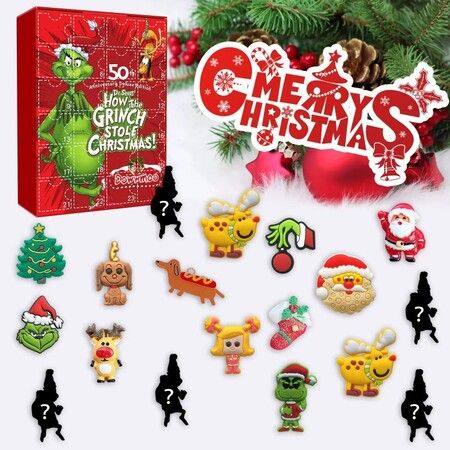 Grinch Advent Calendar Christmas Surprises with 24 Collectible for Kids  Teens Christmas Vacation Gifts Christmas Decorations