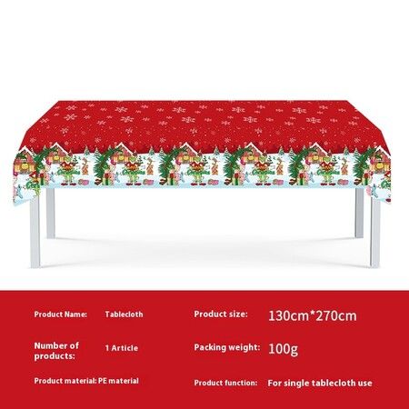 105 PCS Grinch Christmas Party Tableware Set Includes Tablecloth Plates Cups Napkins Utensils and Straws