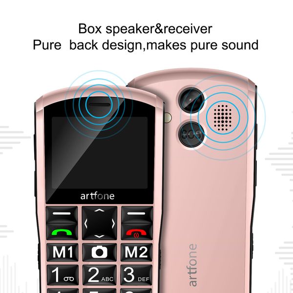 4G VoLTE Senior Mobile Phones Unlocked,Dual SIM Big Button Basic Mobile Phone,SOS Button,2MP Camera,2.4In Display,Loud Volume,FM,USBC Powered